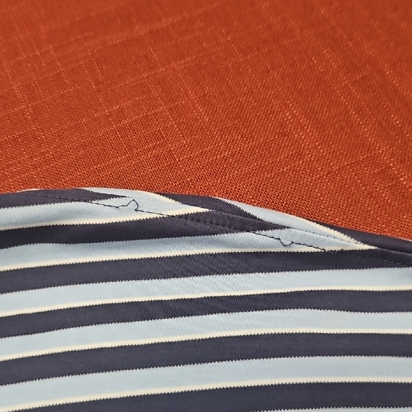 Ralph Lauren Navy and White Striped Polo - Picture 9 of 11